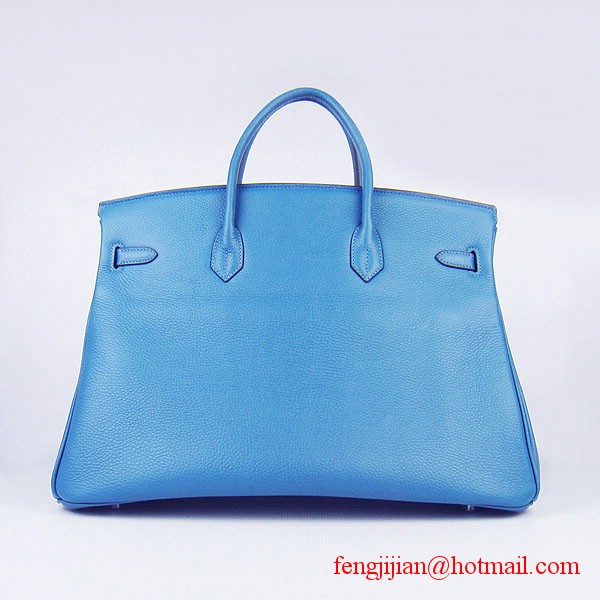 Hermes Birkin 40cm Togo Bag Blue 6099